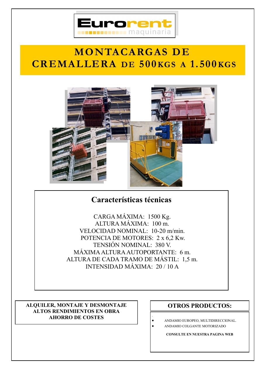 Portada ficha Montacargas